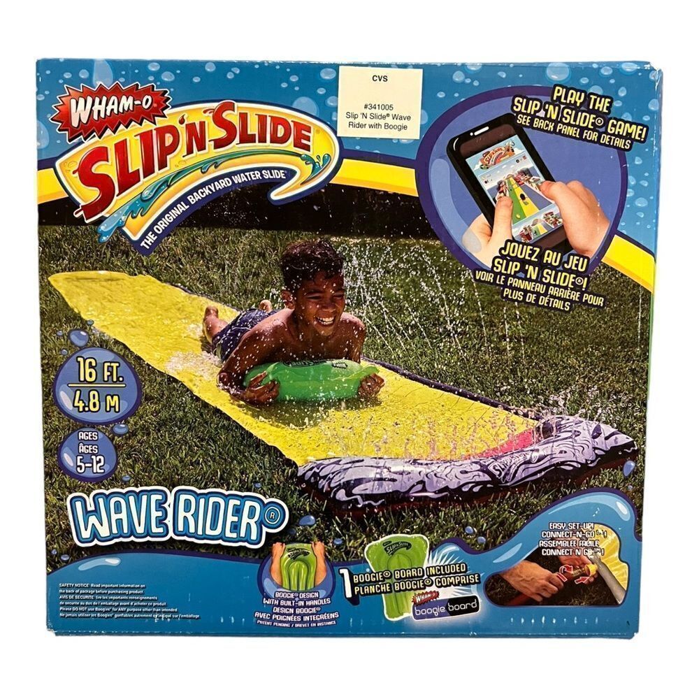 Wham-O Slip 'N Slide Single Wave Rider Outdoor Water Slide New